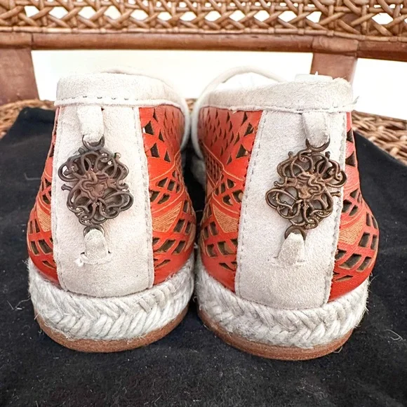 NWT $450 Cobra Society Handwoven Wool & Leather Espadrilles – Size 37 - Picture 4 of 7